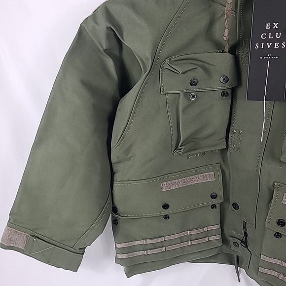 NEW G-STAR RAW E Photographer Field JacKet Shadow Olive Green Sz L MSRP $1490 - Picture 6 of 16